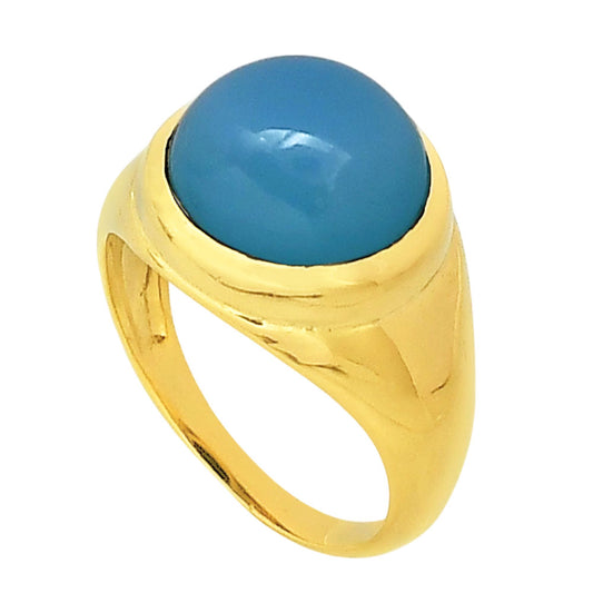 Blue Quartz Ring size-9 RM-1115 TR01374