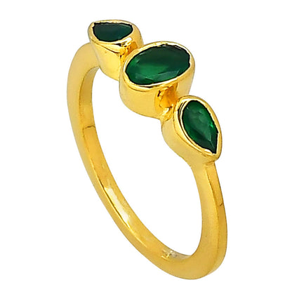 Green Onyx Ring size-8 RM-1756 TR01399