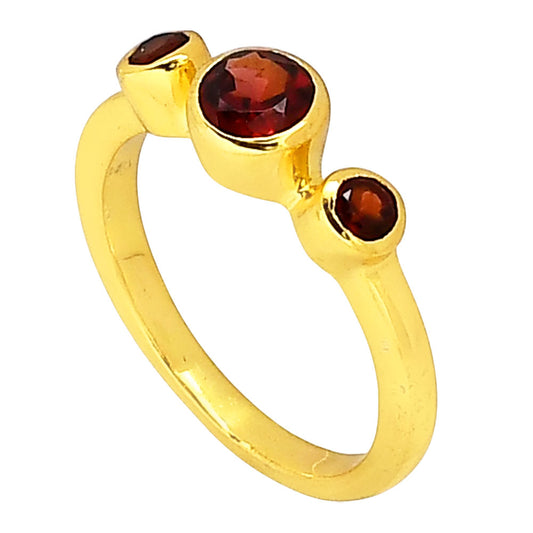 Hessonite Garnet Ring size-5 RM-1764 TR01418