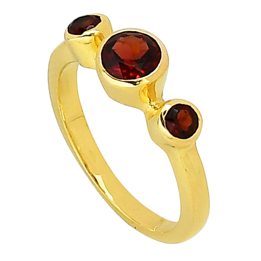 Hessonite Garnet Ring size-6 RM-1764 TR01436