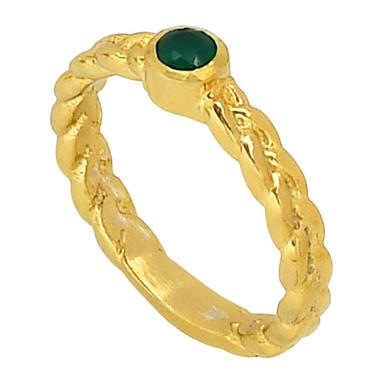 Green Onyx Ring size-5.5 RM-1063 TR01442
