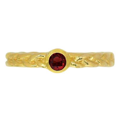 Hessonite Garnet Ring size-5 RM-1063 TR01443
