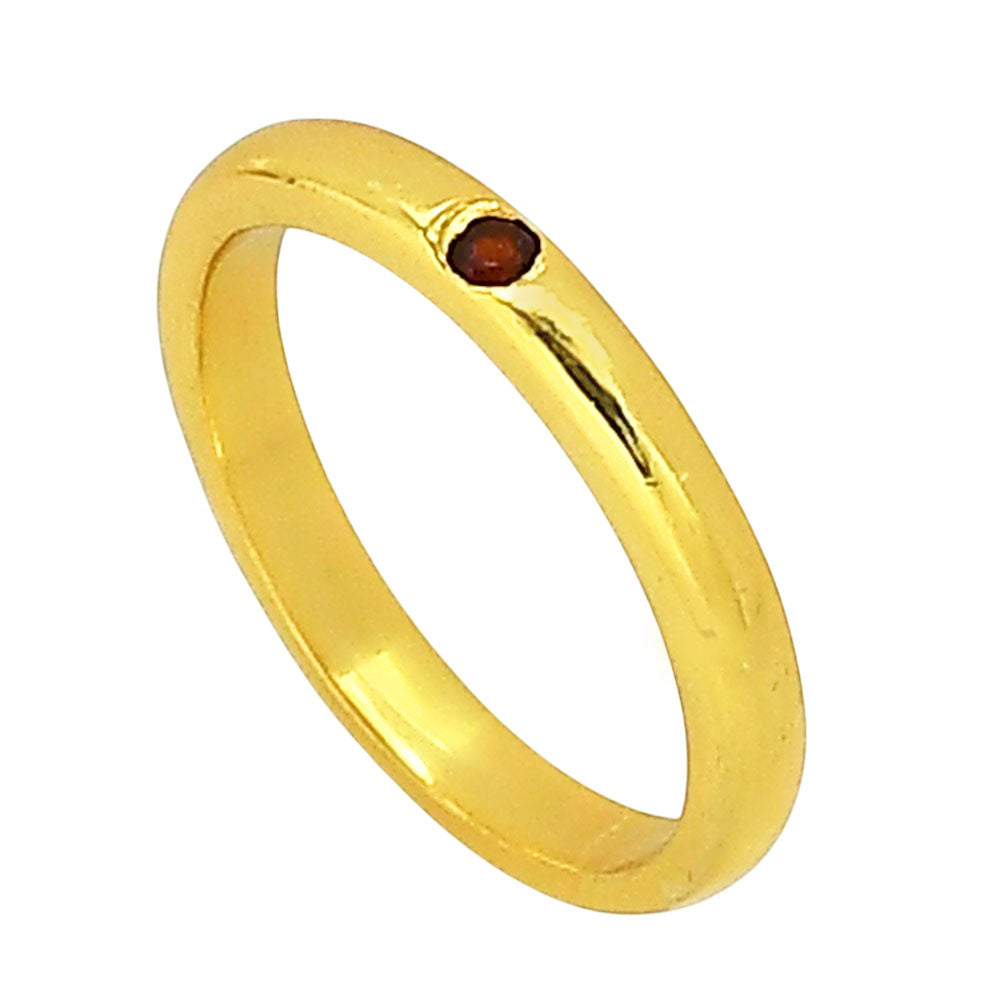 Hessonite Garnet Ring size-5 RM-1780 TR01446