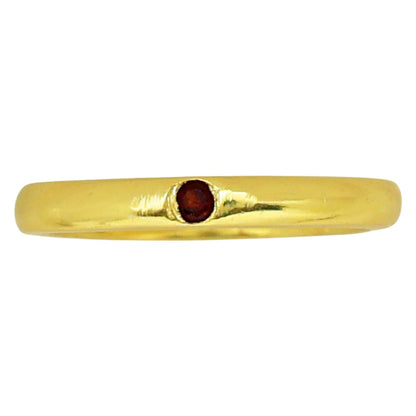 Hessonite Garnet Ring size-5 RM-1780 TR01446