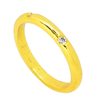 White Zircon Ring size-5 RM-1780 TR01452