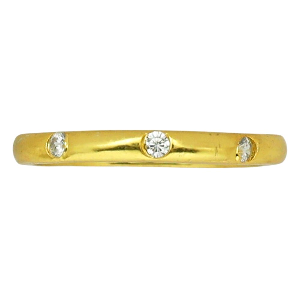 White Zircon Ring size-8 RM-1780 TR01456