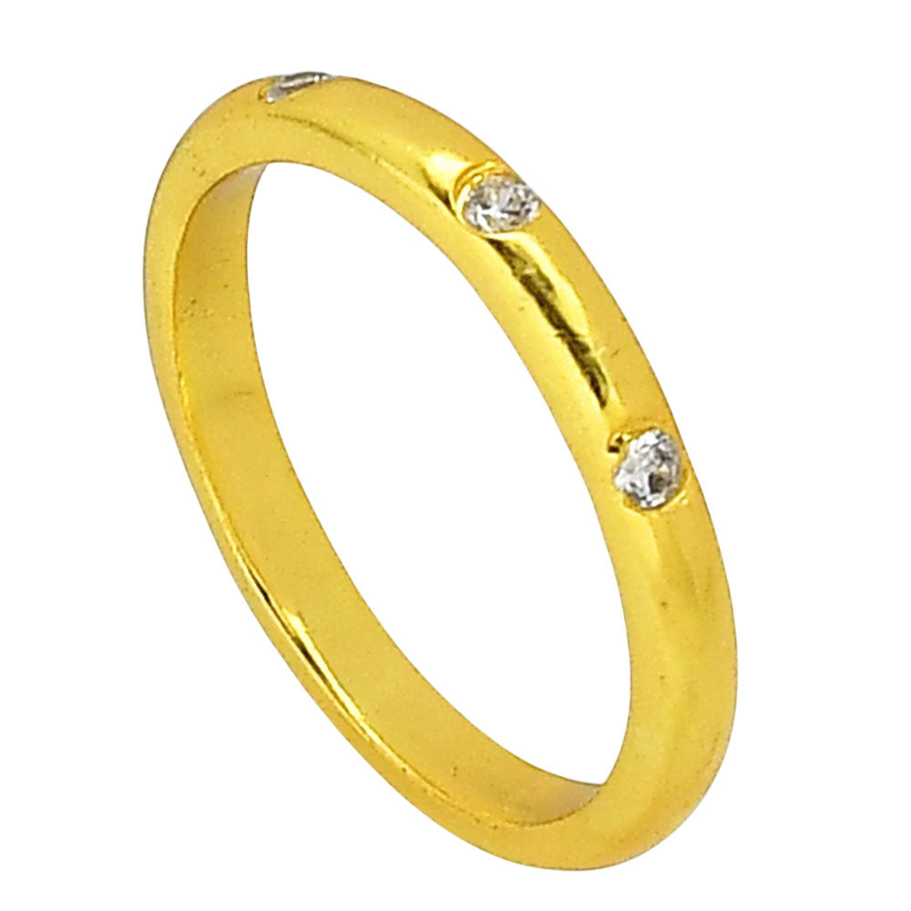 White Zircon Ring size-8 RM-1780 TR01456