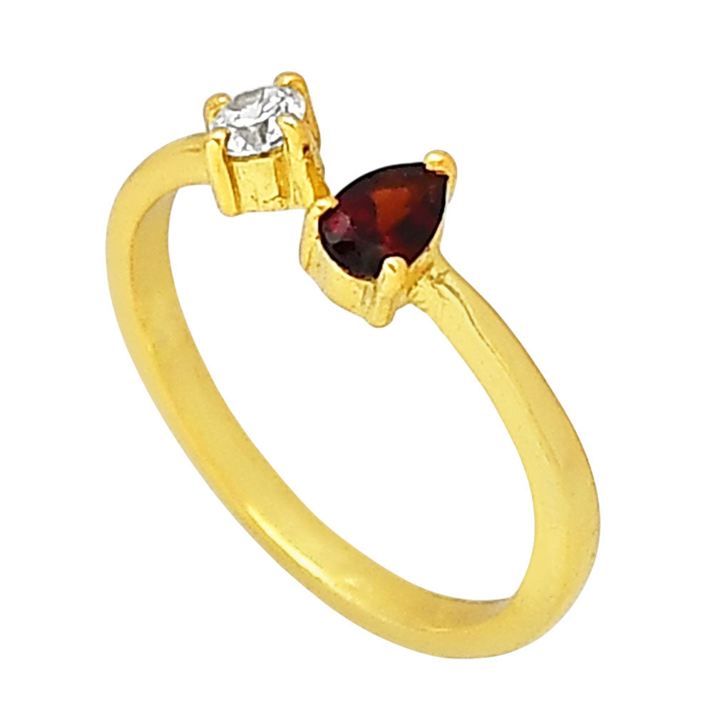 Hessonite Garnet Ring size-5 RM-1788 TR01462
