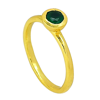 Green Onyx Ring size-5 RM-1775 TR01467