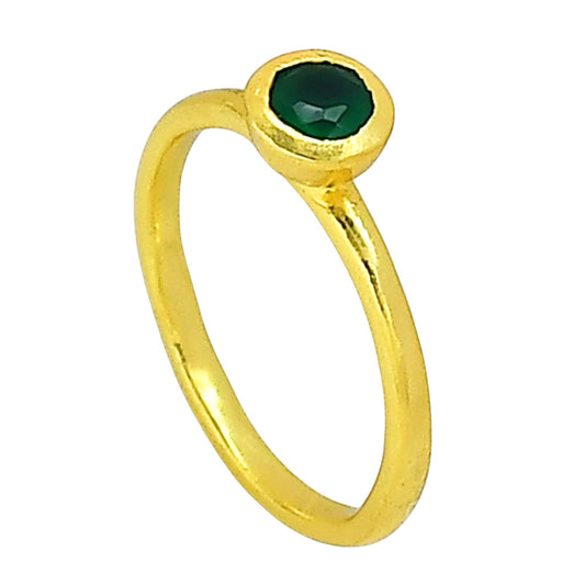 Green Onyx Ring size-5 RM-1775 TR01467