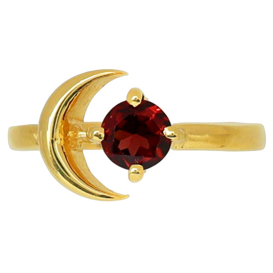 Hessonite Garnet Ring size-5 RM-1748 TR01468