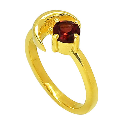 Hessonite Garnet Ring size-5 RM-1748 TR01468
