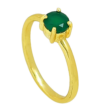 Green Onyx Ring size-6 RM-1787 TR01470