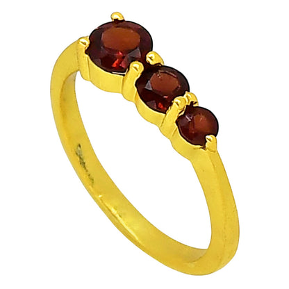 Hessonite Garnet Ring size-6 RM-1759 TR01471