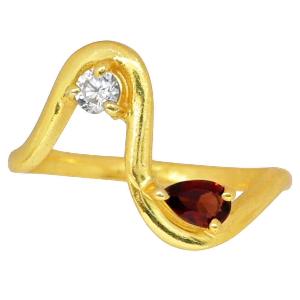 Hessonite Garnet Ring size-6 RM-1786 TR01476