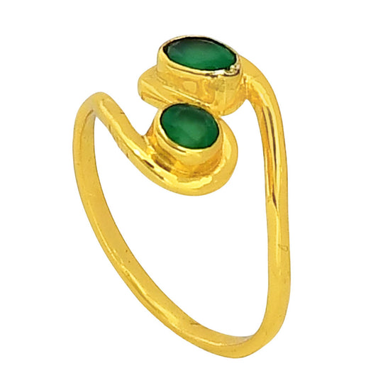 Green Onyx Ring size-8 RM-1039 TR01483