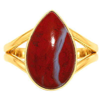 Red Moss Agate Ring size-8 RM-1002 TR01505