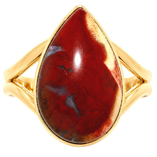 Red Moss Agate Ring size-9 RM-1002 TR01507