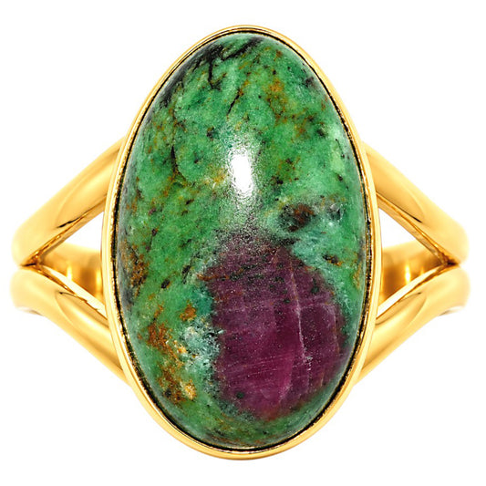 Ruby-Zoisite Ring size-6 RM-1002 TR01509
