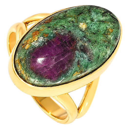 Ruby-Zoisite Ring size-6 RM-1002 TR01509