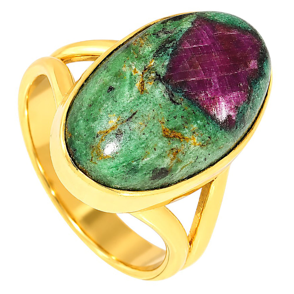 Ruby-Zoisite Ring size-6 RM-1002 TR01510