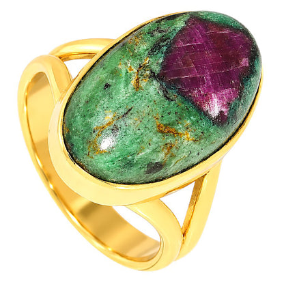 Ruby-Zoisite Ring size-6 RM-1002 TR01510