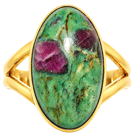 Ruby-Zoisite Ring size-7 RM-1002 TR01513