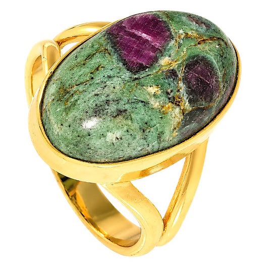 Ruby-Zoisite Ring size-7 RM-1002 TR01513