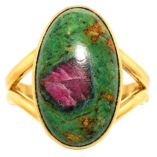 Ruby-Zoisite Ring size-7 RM-1002 TR01514