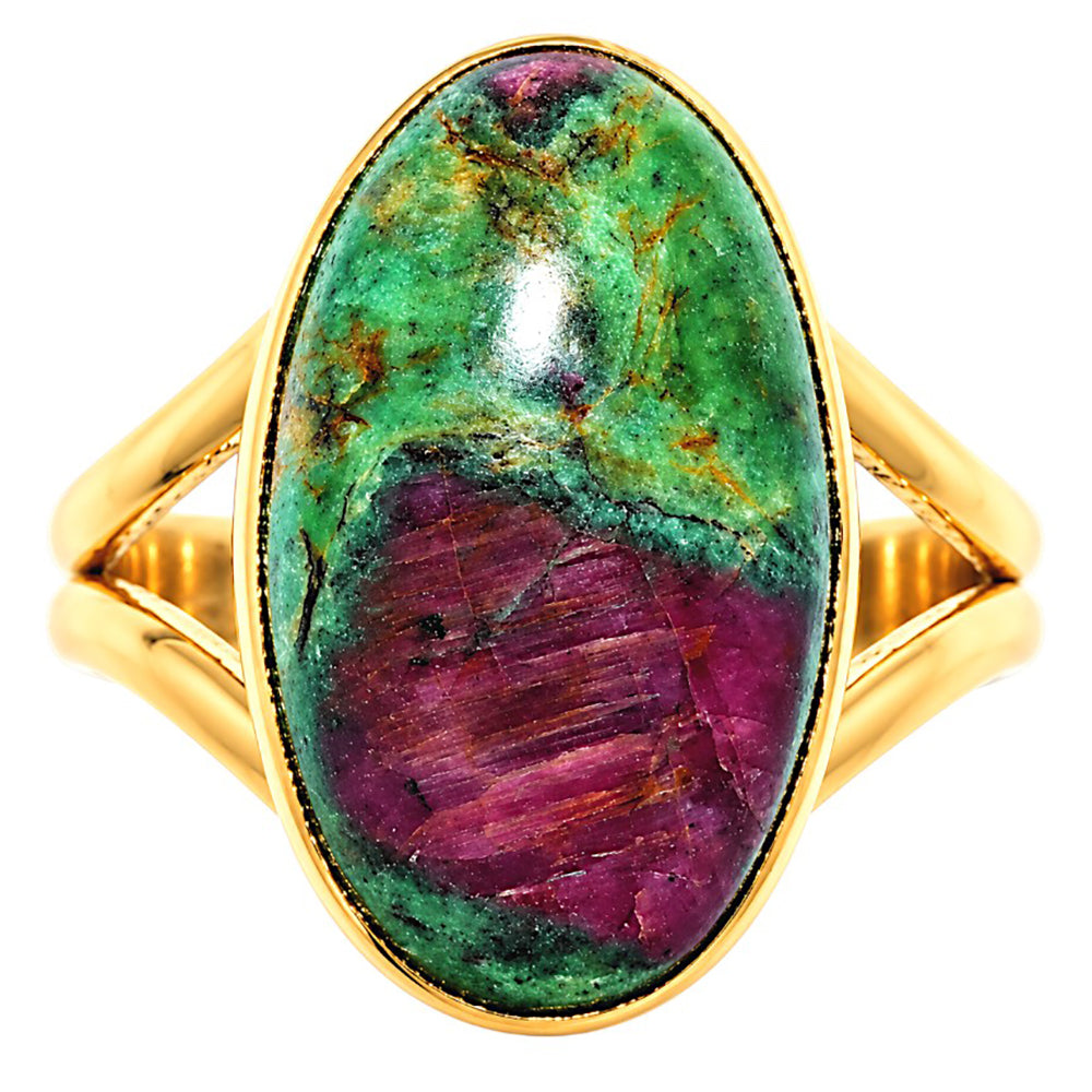 Ruby-Zoisite Ring size-8 RM-1002 TR01515