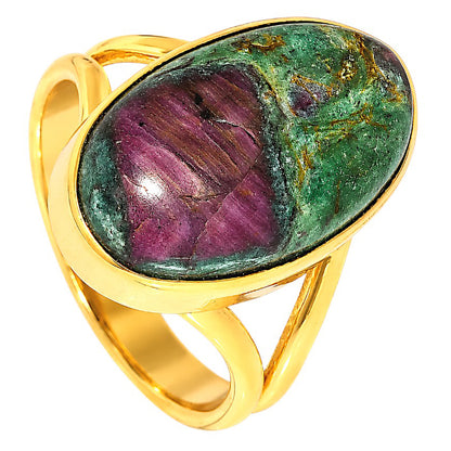 Ruby-Zoisite Ring size-8 RM-1002 TR01515