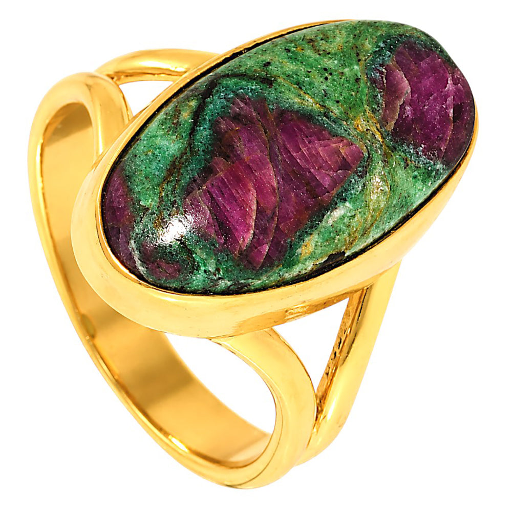 Ruby-Zoisite Ring size-8 RM-1002 TR01516