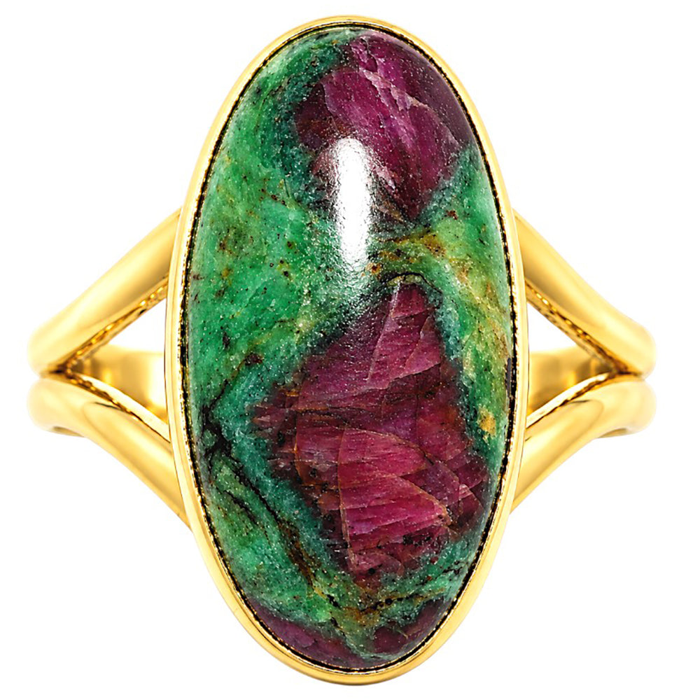 Ruby-Zoisite Ring size-8 RM-1002 TR01516