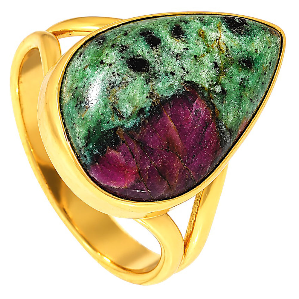 Ruby-Zoisite Ring size-9 RM-1002 TR01518
