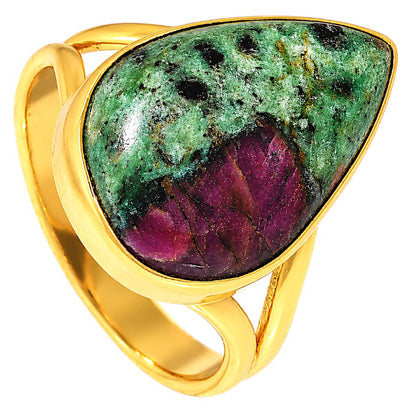 Ruby-Zoisite Ring size-9 RM-1002 TR01518