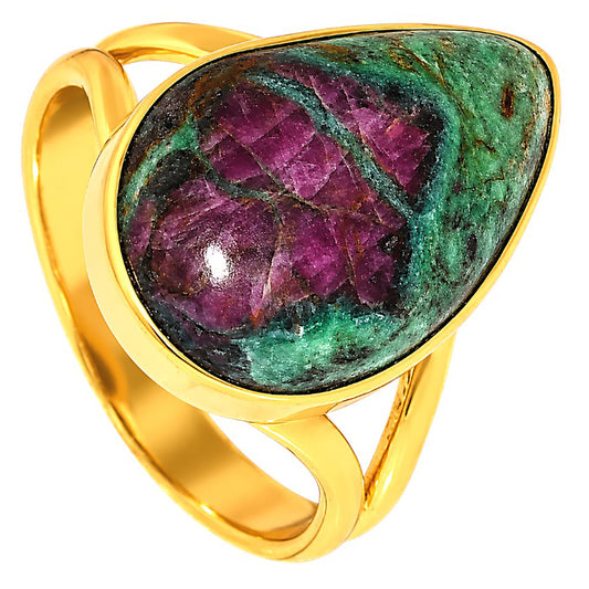 Ruby-Zoisite Ring size-9 RM-1002 TR01519