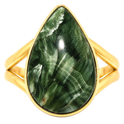 Russian Seraphinite Ring size-6 RM-1002 TR01534