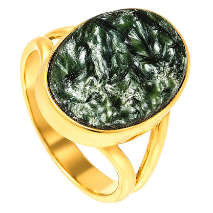 Russian Seraphinite Ring size-7 RM-1002 TR01536