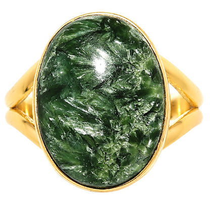 Russian Seraphinite Ring size-7 RM-1002 TR01536