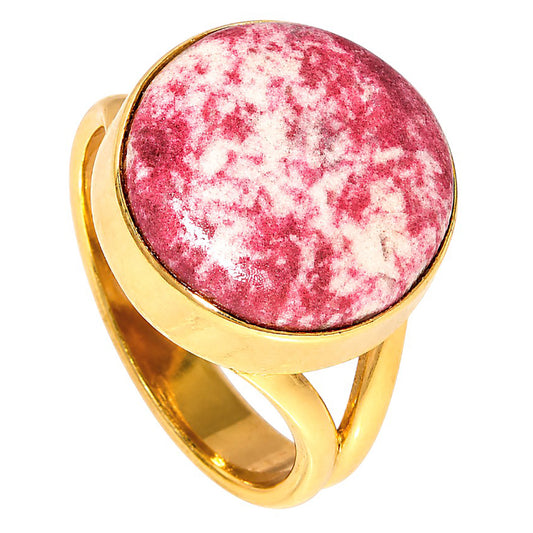 Pink Thulite Ring size-7 RM-1002 TR01546