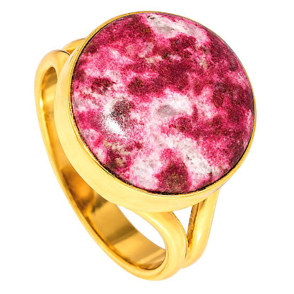 Pink Thulite Ring size-8 RM-1002 TR01547