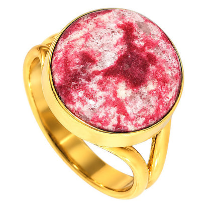 Pink Thulite Ring size-8 RM-1002 TR01549