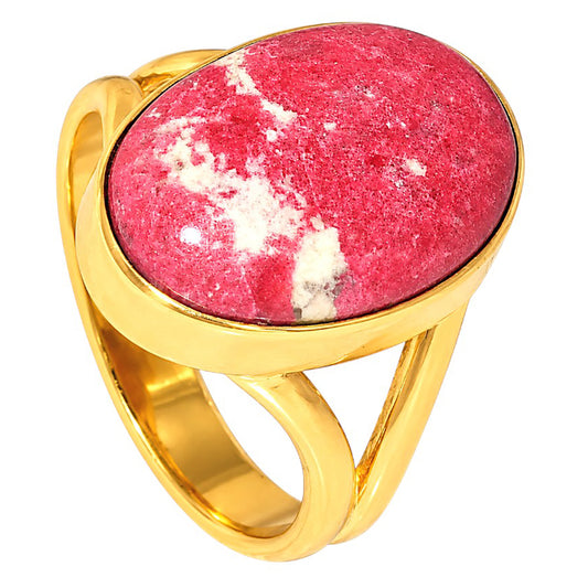 Pink Thulite Ring size-8 RM-1002 TR01551