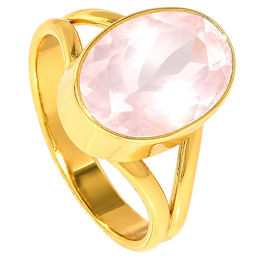 Rose Quartz Ring size-9 RM-1002 TR01581