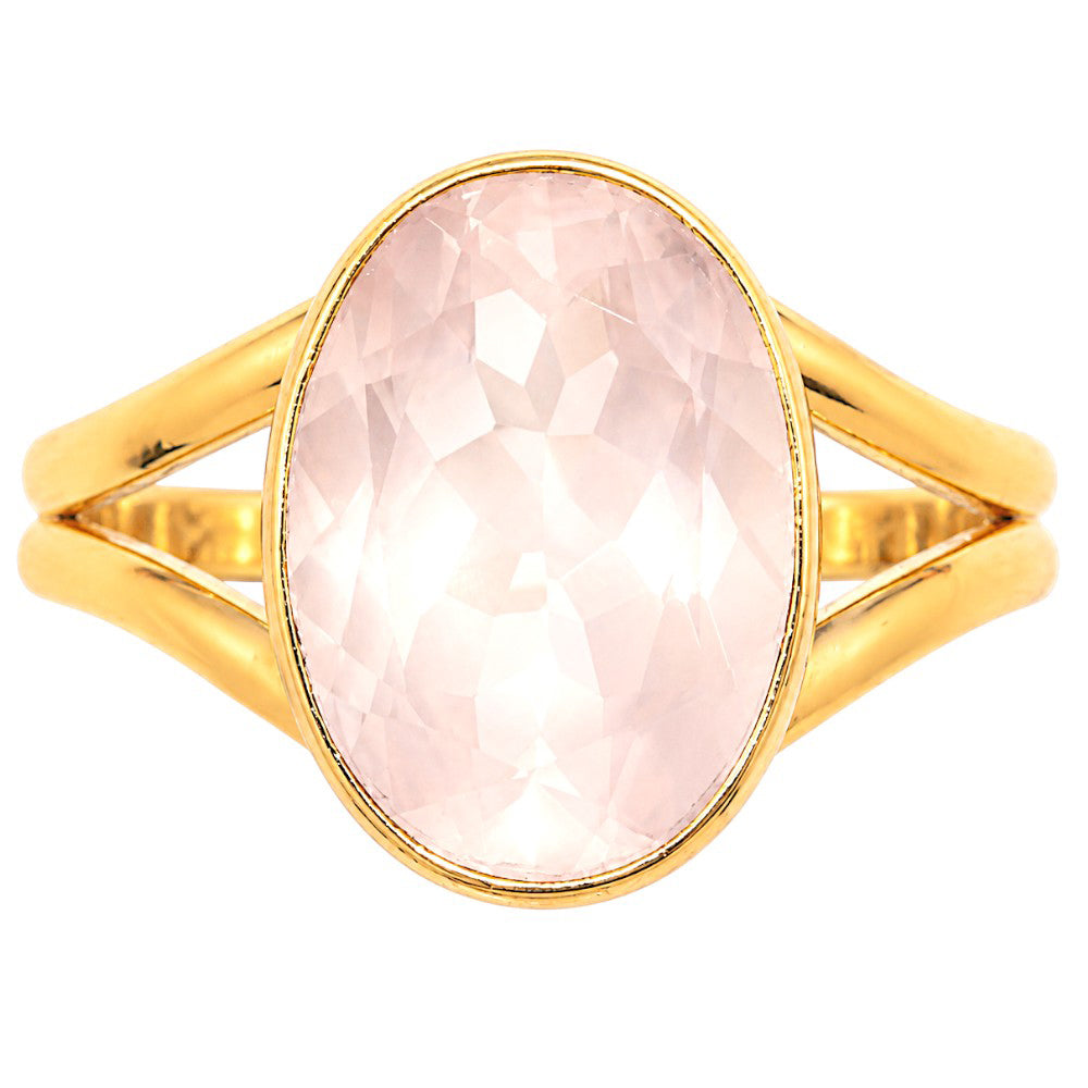 Rose Quartz Ring size-9 RM-1002 TR01584