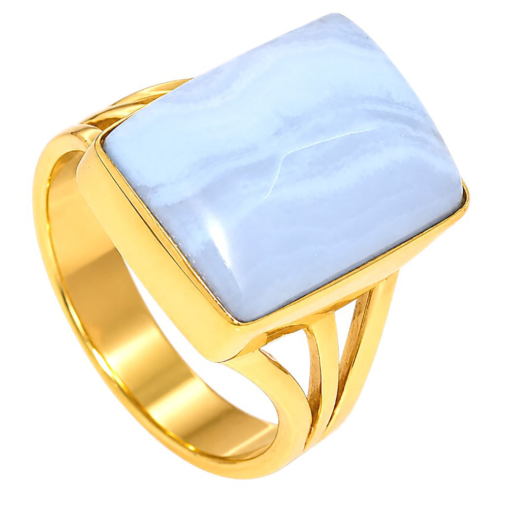 Blue Lace Agate Ring size-6 RM-1003 TR01591