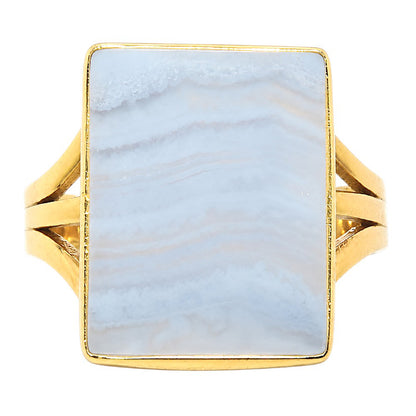 Blue Lace Agate Ring size-7 RM-1003 TR01592