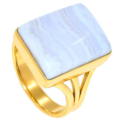 Blue Lace Agate Ring size-7 RM-1003 TR01592