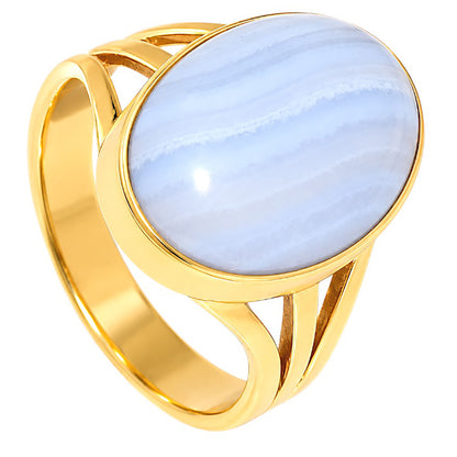 Blue Lace Agate Ring size-7 RM-1003 TR01593