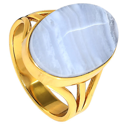 Blue Lace Agate Ring size-8 RM-1003 TR01594